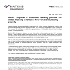 Natixis CIB provides $97 million financing to refinance New York City multifamily.pdf