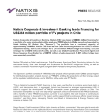 Press Release - Natixis Corporate & Investment Banking leads financing for US$364 million portfolio of PV projects in Chile.pdf