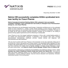 Natixis CIB - Fosun Pharma Refinancing Press Release_vF.pdf