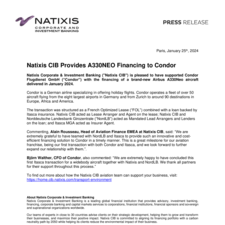 Natixis Corporate & Investment Banking Provides A330NEO Financing to Condor.pdf