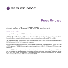 20240402-PR-GroupeBPCE-Annual update of Groupe BPCE's MREL requirements.pdf