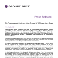 20240523_PR-GroupeBPCE_Eric Fougère voted Chairman of the Groupe BPCE Supervisory Board.pdf