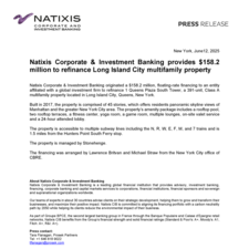 Press Release - Natixis CIB provides $158.2 million to refinance Long Island City multifamily property 06.12.25.pdf