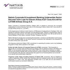 Press Release - Natixis CIB Underwrites Senior Secured Term Loan for Eleven Airbus A321 Ceos Aircraft for LATAM.pdf