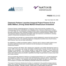 Press Release - Chamonix Partners Launches Inaugural Project Finance CLO at $306.8 Million, Driving Global Market Infrastructure Investment.pdf