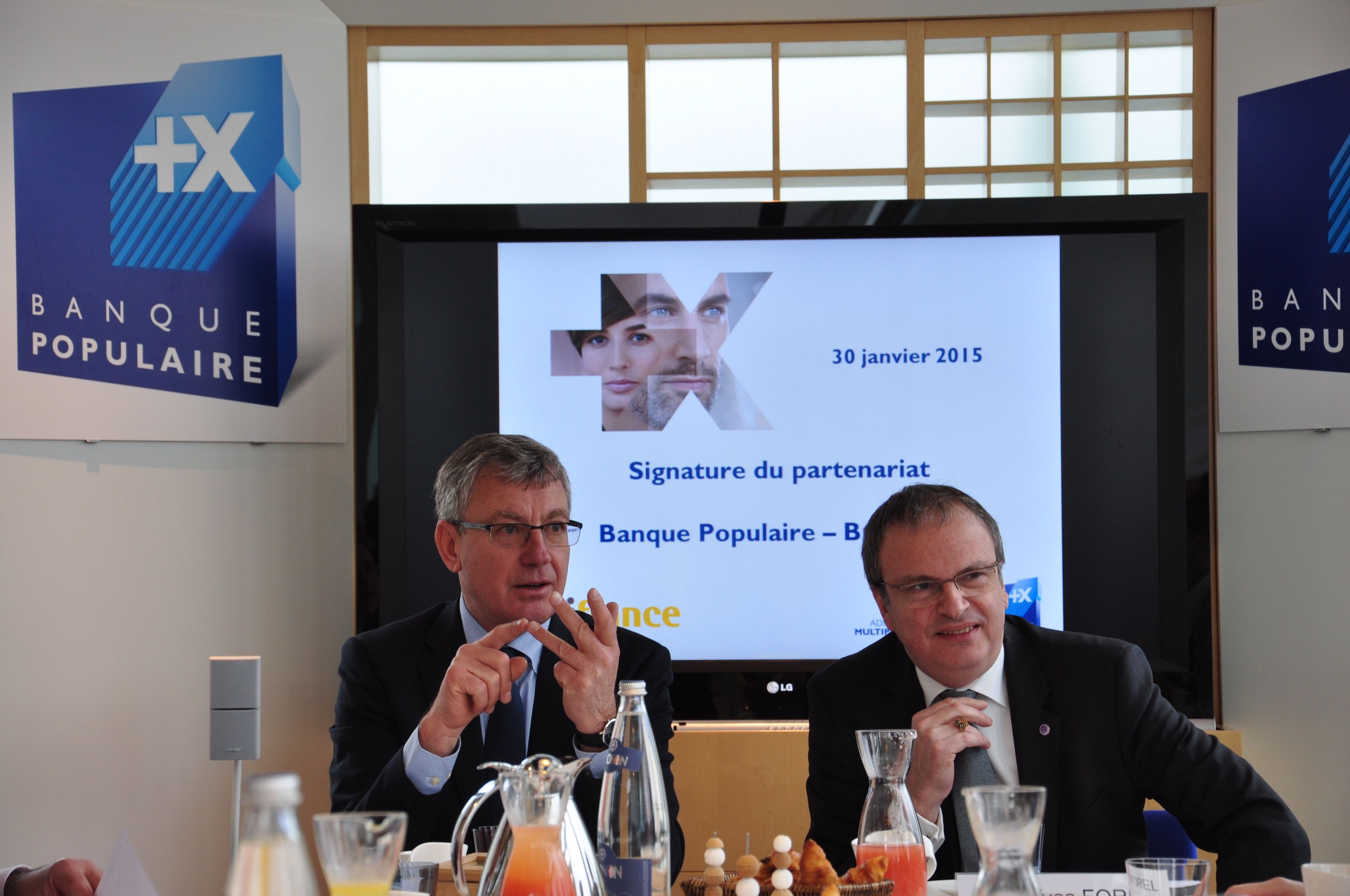 Signature du partenariat Banque Populaire - Bpifrance