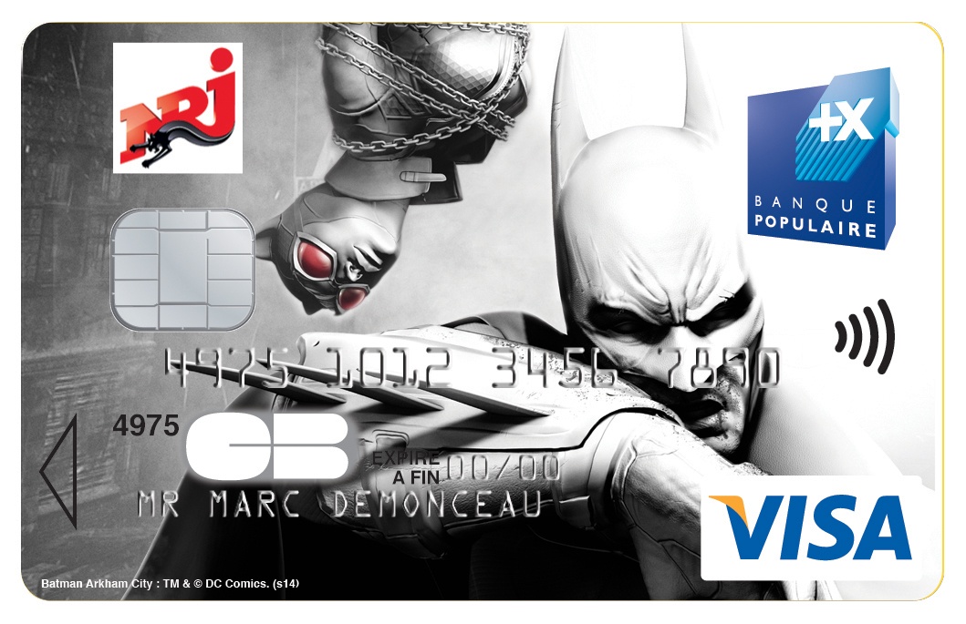 Visuel - Carte NRJ Banque Pop' - Batman Arkham Anger