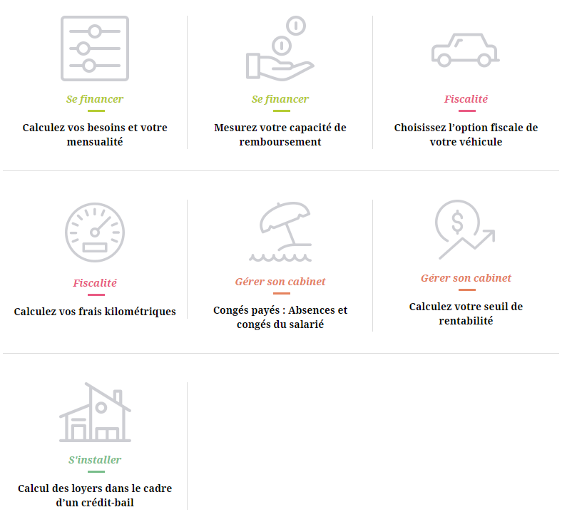 Simulateurs site liberaletvous.fr