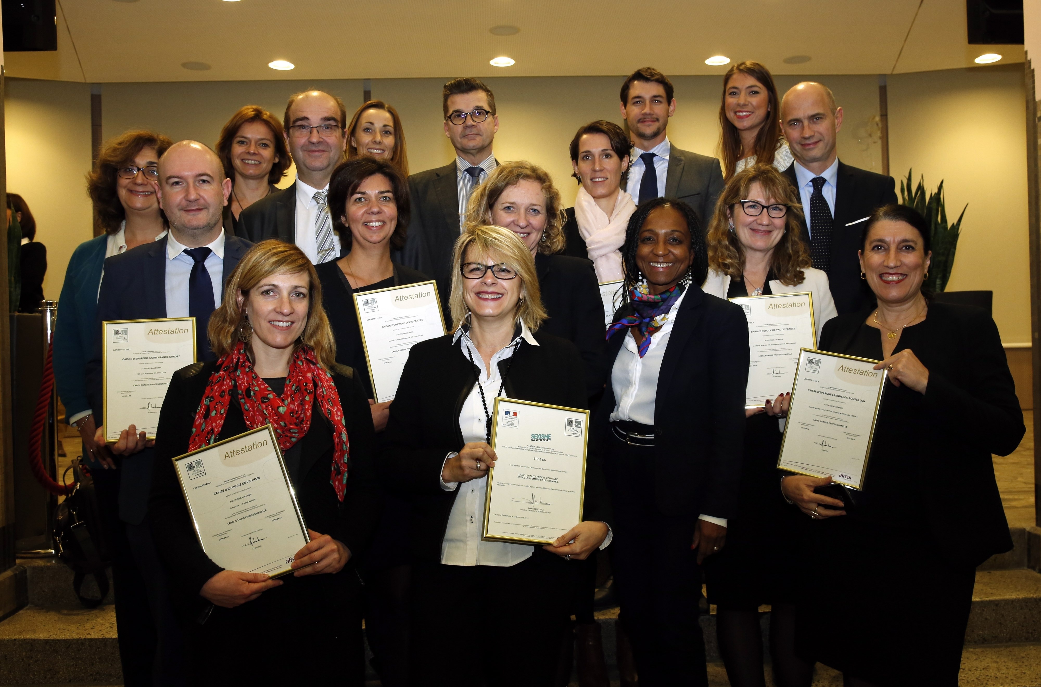 Dix-huit entreprises du groupe obtiennent le label égalité professionnelle