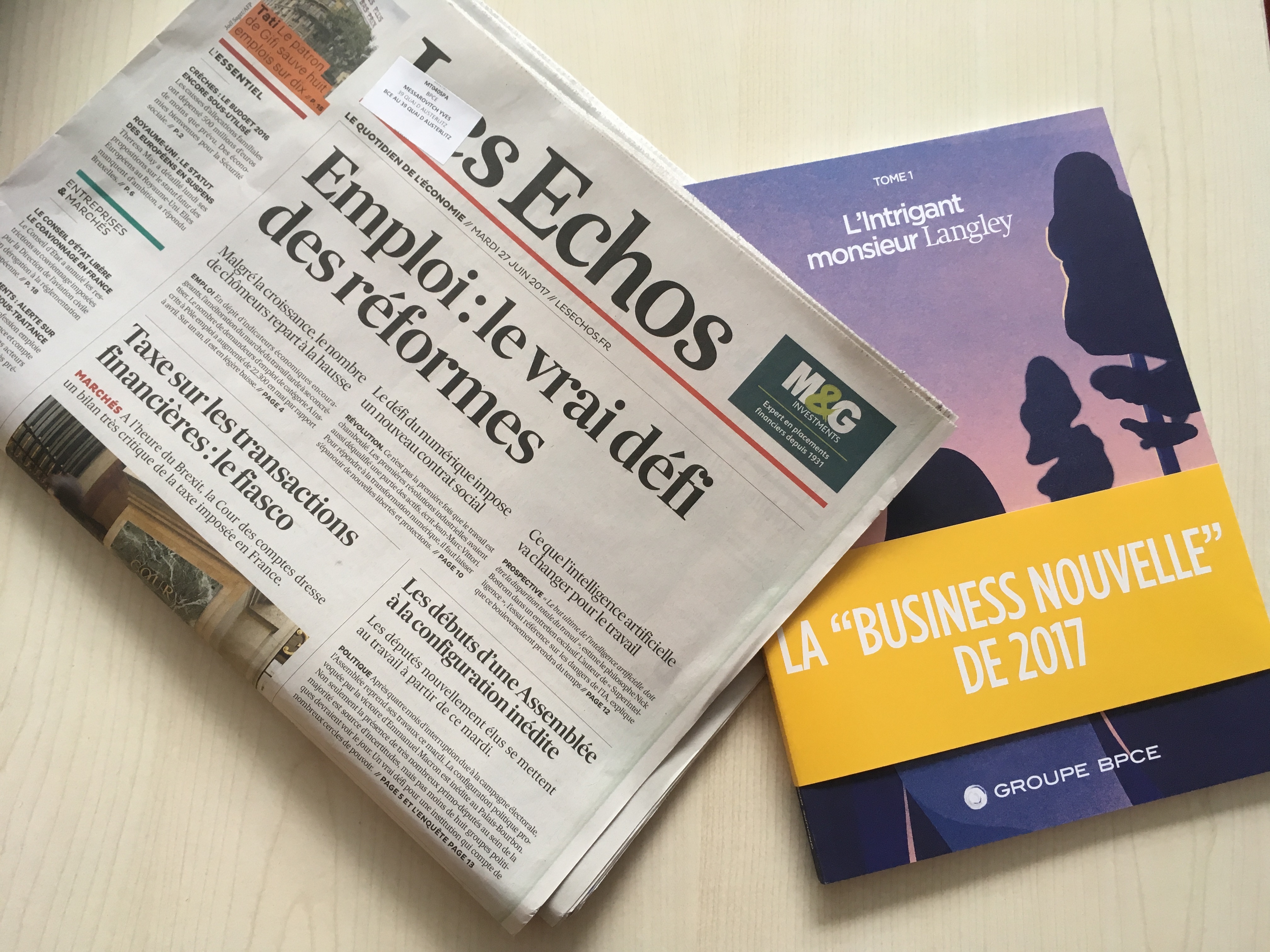 Rapport annuel - les Echos