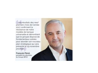 Résultats du troisième trimestre et des neuf premiers mois 2017 du Groupe BPCE