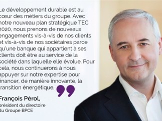 Le Groupe BPCE, engagé pour le climat, présente sa stratégie croissance verte pour contribuer à une économie bas carbone