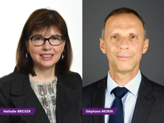 Nathalie Bricker, nommée directrice Finances et Stratégie de Natixis Investment Managers et membre du comité de direction Gestion d’actifs et de fortune / Stéphane Morin, nommé directeur financier de Natixis Corporate & Investment Banking et membre du comité de direction générale des métiers mondiaux du Groupe BPCE