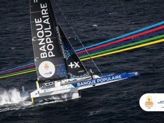 Relais de la Flamme Olympique de Paris 2024 :  des fiertés régionales pour avitailler le Maxi Banque Populaire XI à l’occasion du Relais des Océans