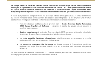 Communiqué de Presse Parella