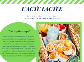 #04 - L'ACTU LACTEE - NEWSLETTER PRESSE - AVRIL 2021