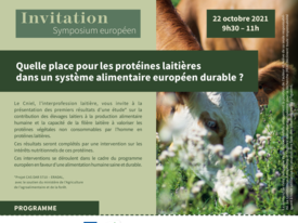 Invitation - Symposium Alimentation durable - 22 Octobre 2021