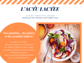 #09 - L'ACTU LACTEE - NEWSLETTER PRESSE #OCTOBRE 2021