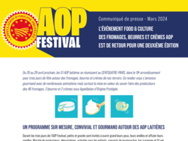 Communiqué de presse - AOP Festival - L'Evénement food et culture