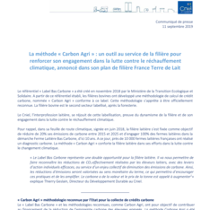 Communiqué de presse Carbon Agri