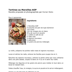 Tartines au Maroilles AOP