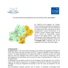 A la découverte des fromages en été - Occitanie