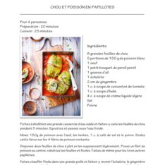 CHOU ET POISSON EN PAPILLOTES