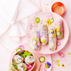 ROULEAUX FLEURIS AU FROMAGE