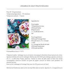 CRUMBLE BI-GOUT FRUITS ROUGES