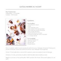 GATEAU MARBRE AU YAOURT