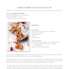 SABLES FOURRES AU CHOCOLAT AU LAIT