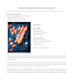RAVIOLIS CROUSTILLANTS AU CHOCOLAT