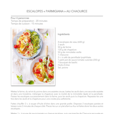 Escalopes « Parmigiana » au Chaource