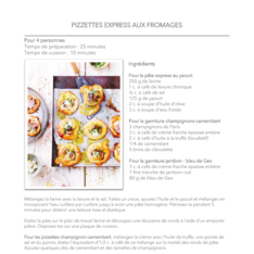 Pizzettes express aux fromages