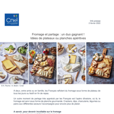 Info presse - Fromage et partage, un duo gagnant !