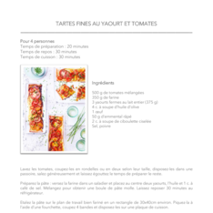 Tartes fines au yaourt et tomates