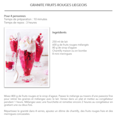 Granité fruits rouges liégeois