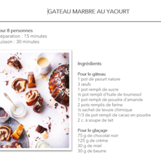 Gâteau marbré au yaourt