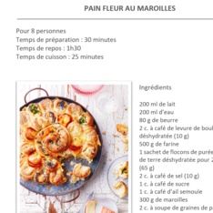 Pain fleur au Maroilles