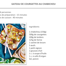Gâteau de courgettes au chabichou