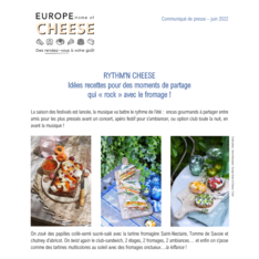Communiqué de presse - Rythm'n Cheese