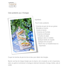 Club-sandwichs aux 2 fromages