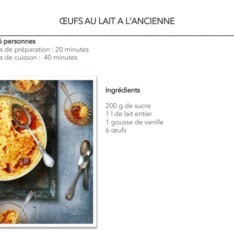 Œufs au lait à l’ancienne