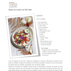 Salade aux couleurs de l'été indien