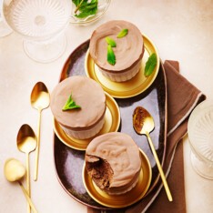 Soufflés glacés menthe-chocolat