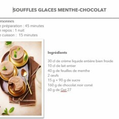 Soufflés glacés menthe-chocolat