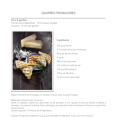 Gaufres fromagères