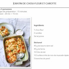 Gratin de chou-fleur et carotte