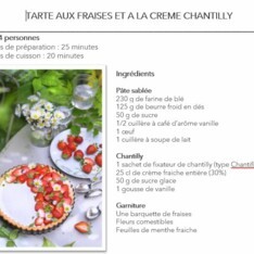 Tarte aux fraises et à la crème chantilly