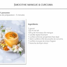 Smoothie mangue & curcuma